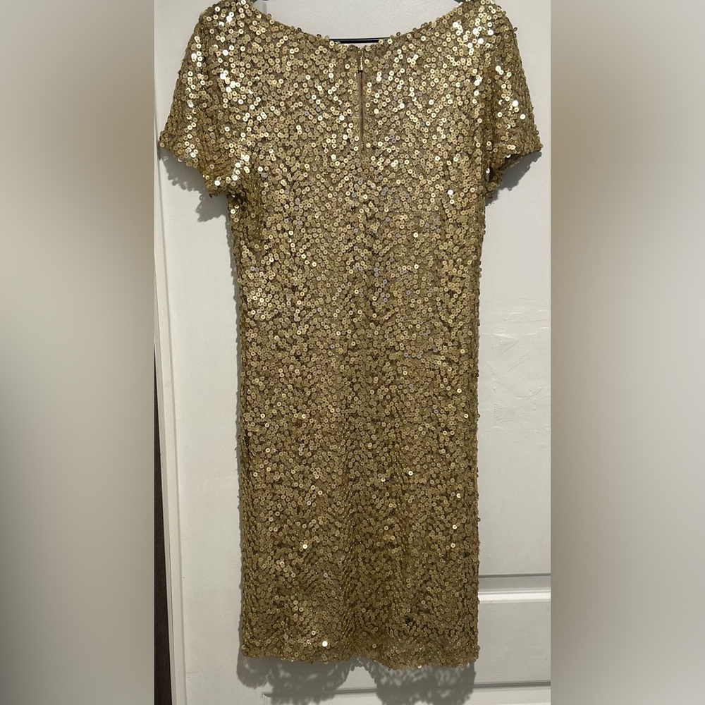 Calvin Klein Sequin Dress- Gold